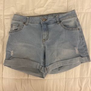 Peace Love World Cuffed Mom Jean Shorts